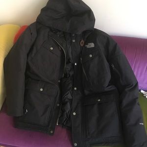 Men’s North Face HyVent Xl Winter Heavy Coat Black